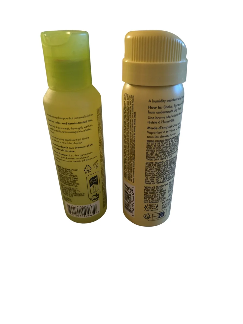 NWT Fekkai Apple Cider Cleanser Shampoo 60mL Dry Texture Spray 50g Travel Set